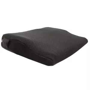 Coussin d'assise Airtech noir, forme ergonomique avec mousse à mémoire de forme et poignée de transport