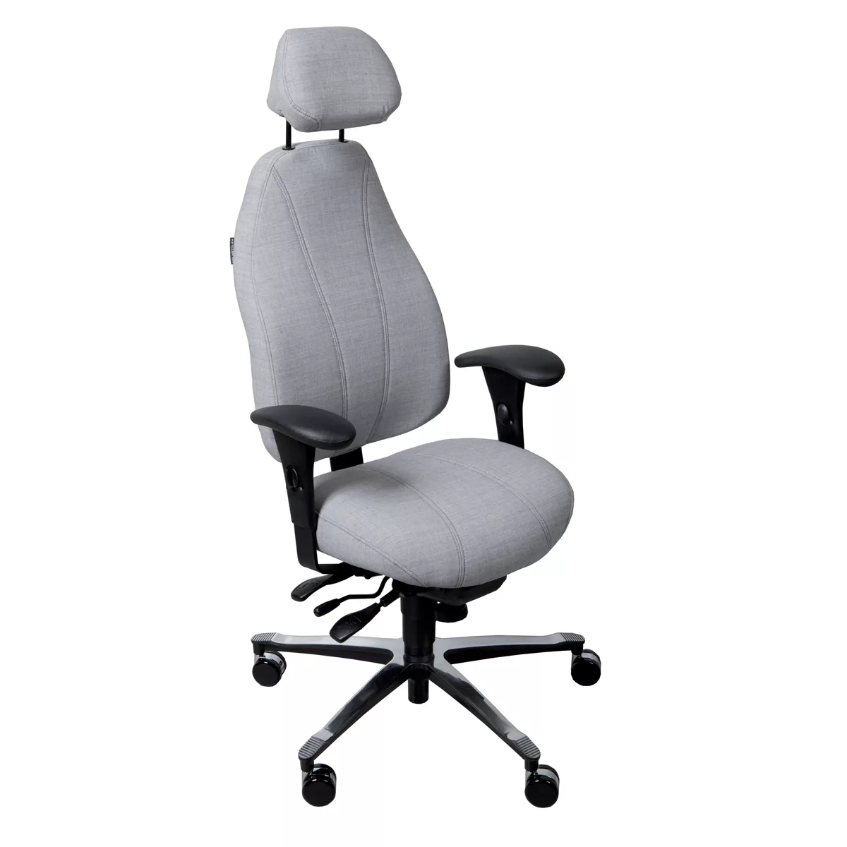 e66c03484444e985900748e6177138b5745af13c_Siege_T4000_Gris_1200x1200_72dpi.jpg Chaise de bureau haut de gamme T4000 - Réglages ergonomiques - Assise et dossier confortable